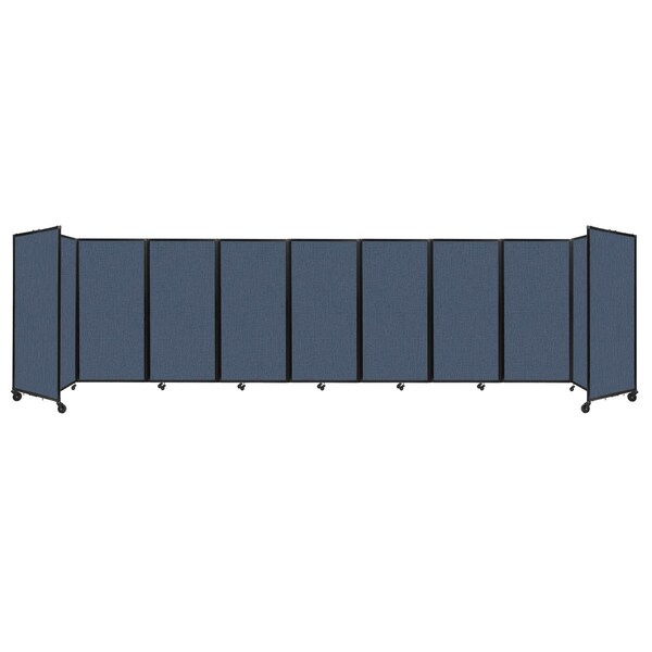 Room Divider 360 Folding Portable Partition 25' x 6' Ocean Fabric